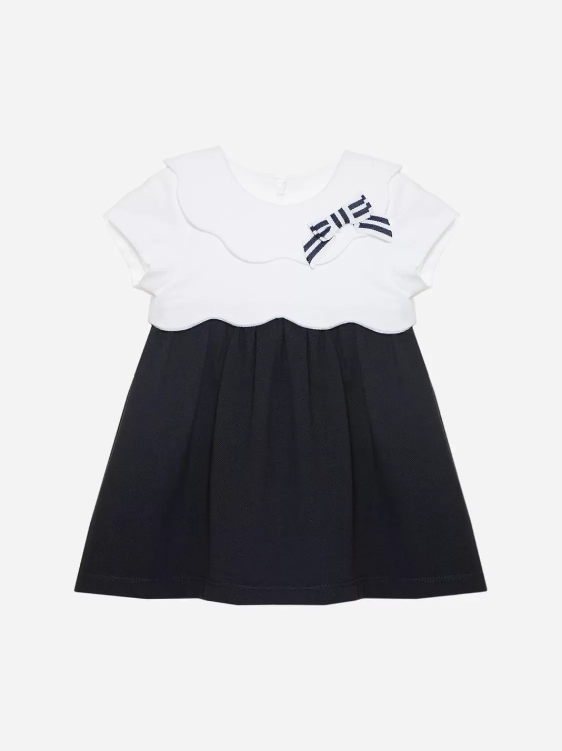 Baby Patachou Witte En Maritieme Jurk