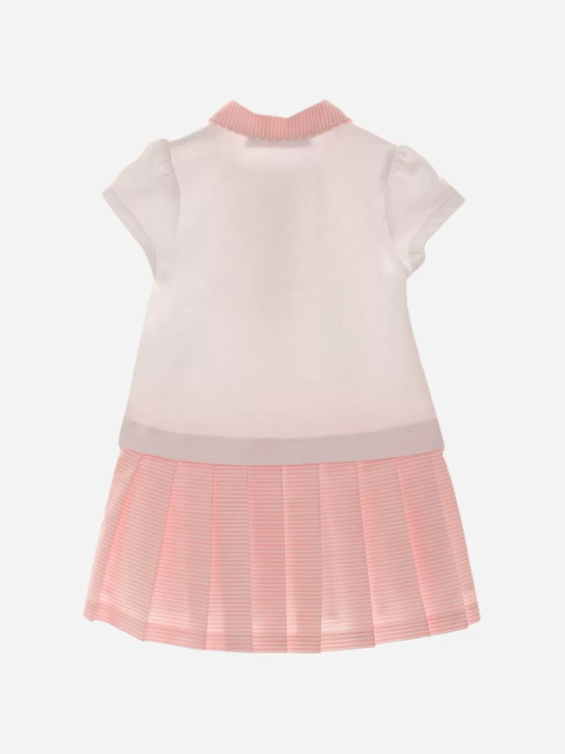 Baby Patachou Witte En Roze Meisjesjurk