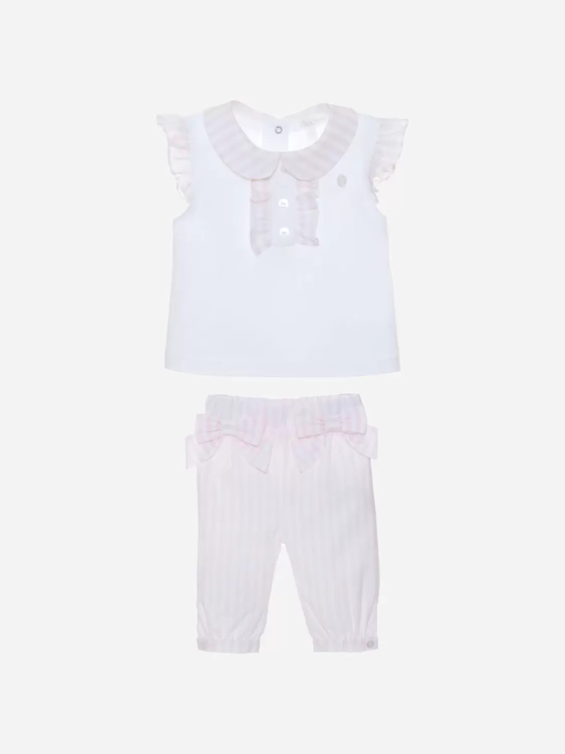 Baby Patachou Witte En Roze Strepen Instellen