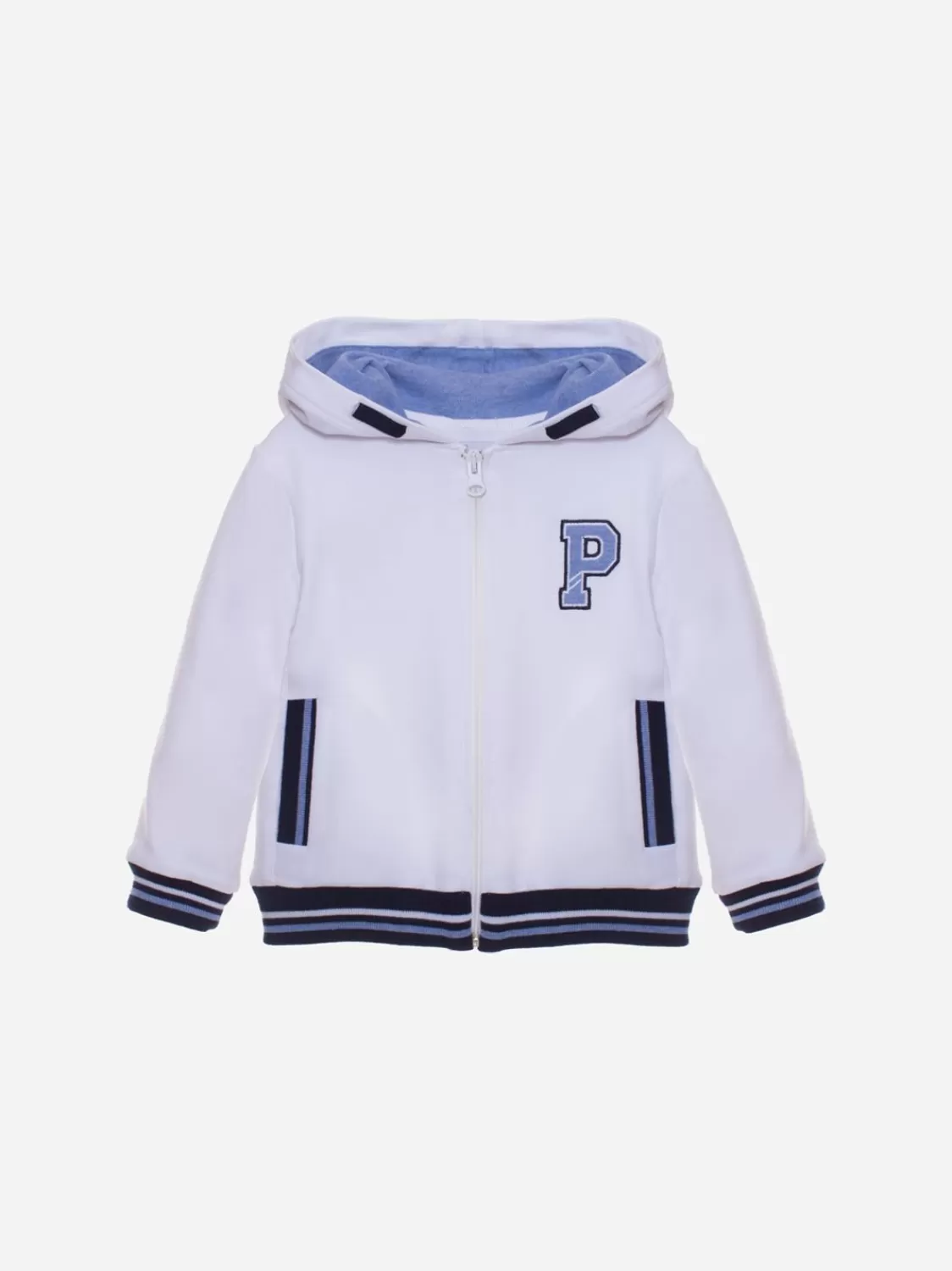 Baby Patachou Witte Jas Met Capuchon