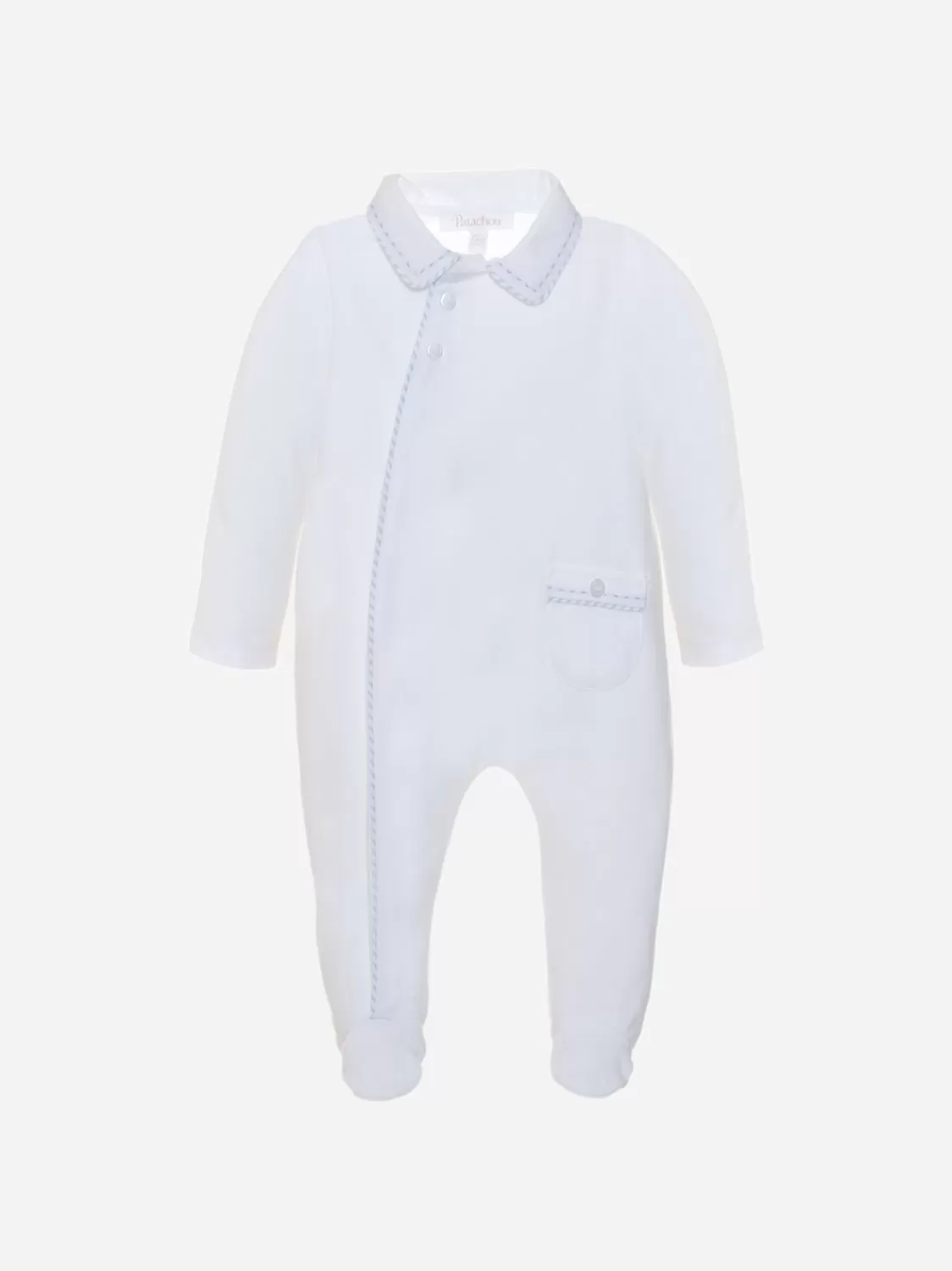 Baby Patachou Witte Jersey Babypakje