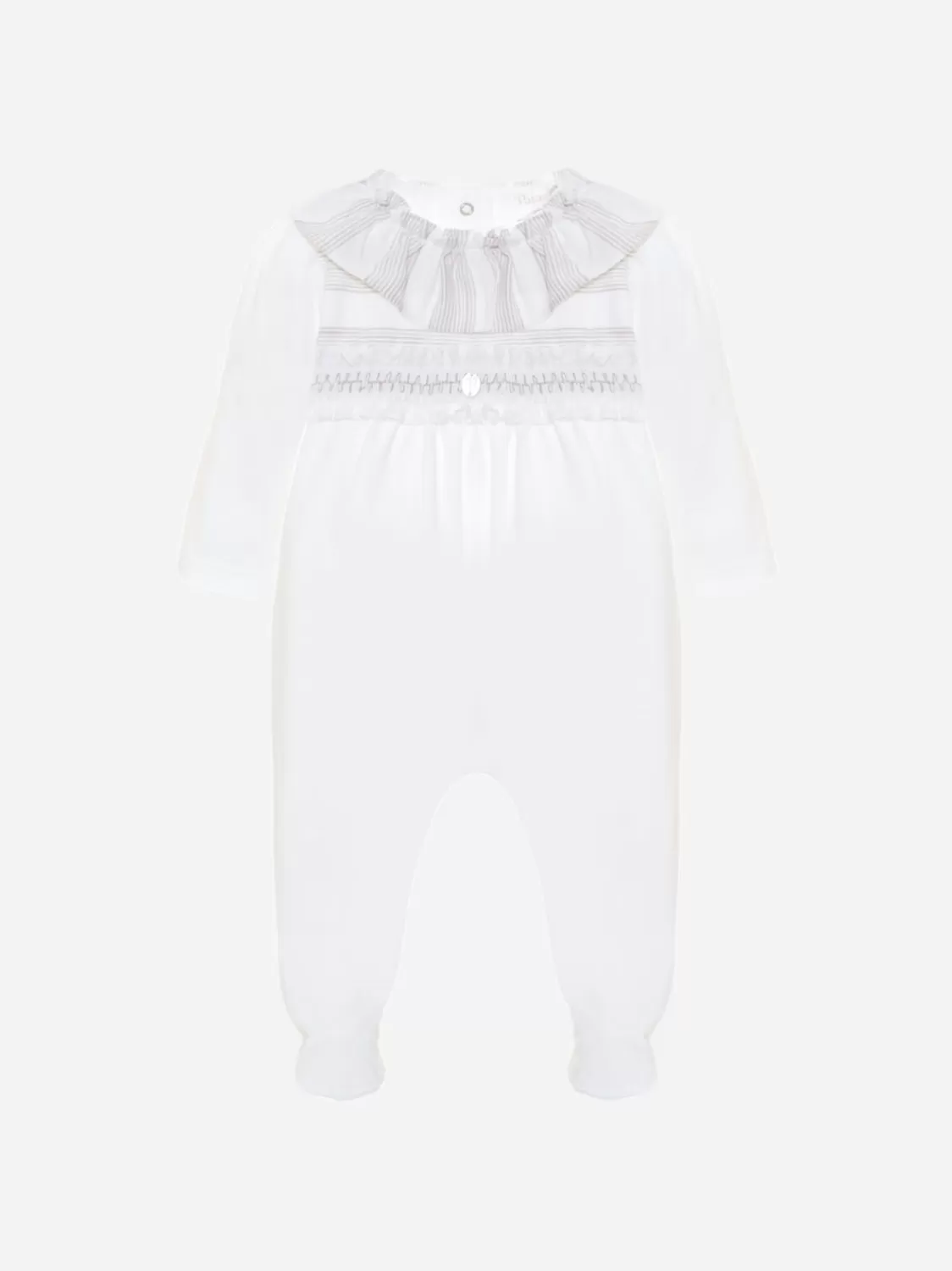 Baby Patachou Witte Jersey Babypakje