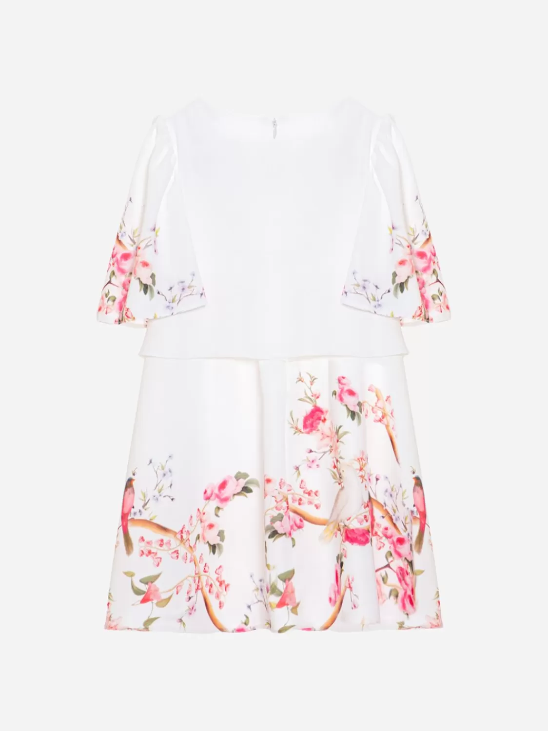 Meisje Patachou Witte Jurk Voor Meisjes Met Bloemenprint