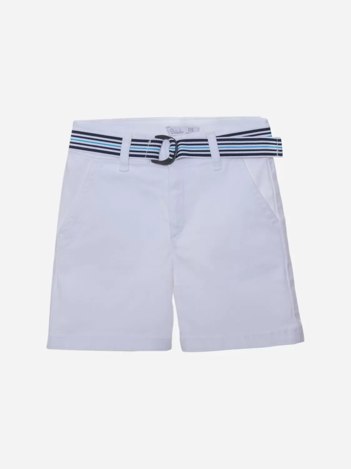 Baby Patachou Witte Korte Broek Met Riem