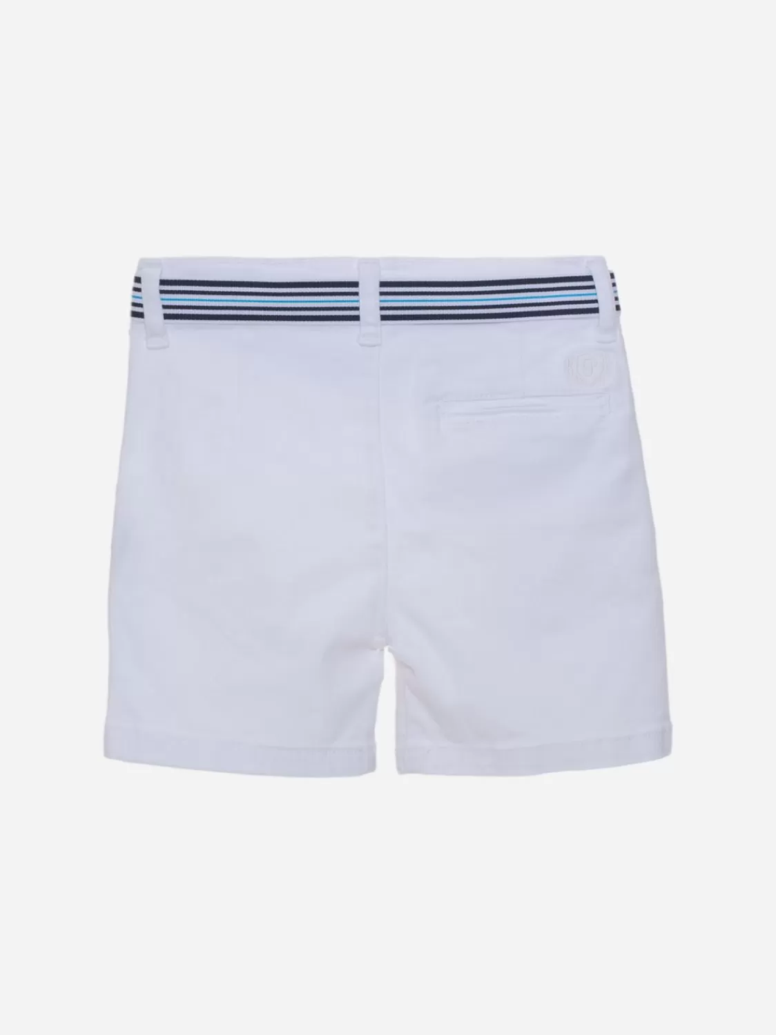 Baby Patachou Witte Korte Broek Met Riem