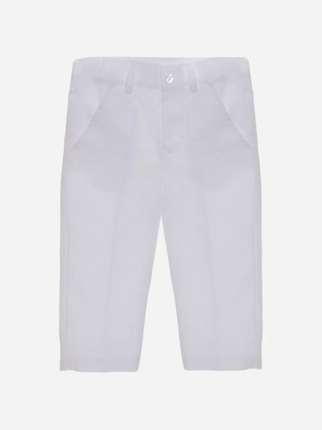 Baby Patachou Witte Linnen Jongens Broek