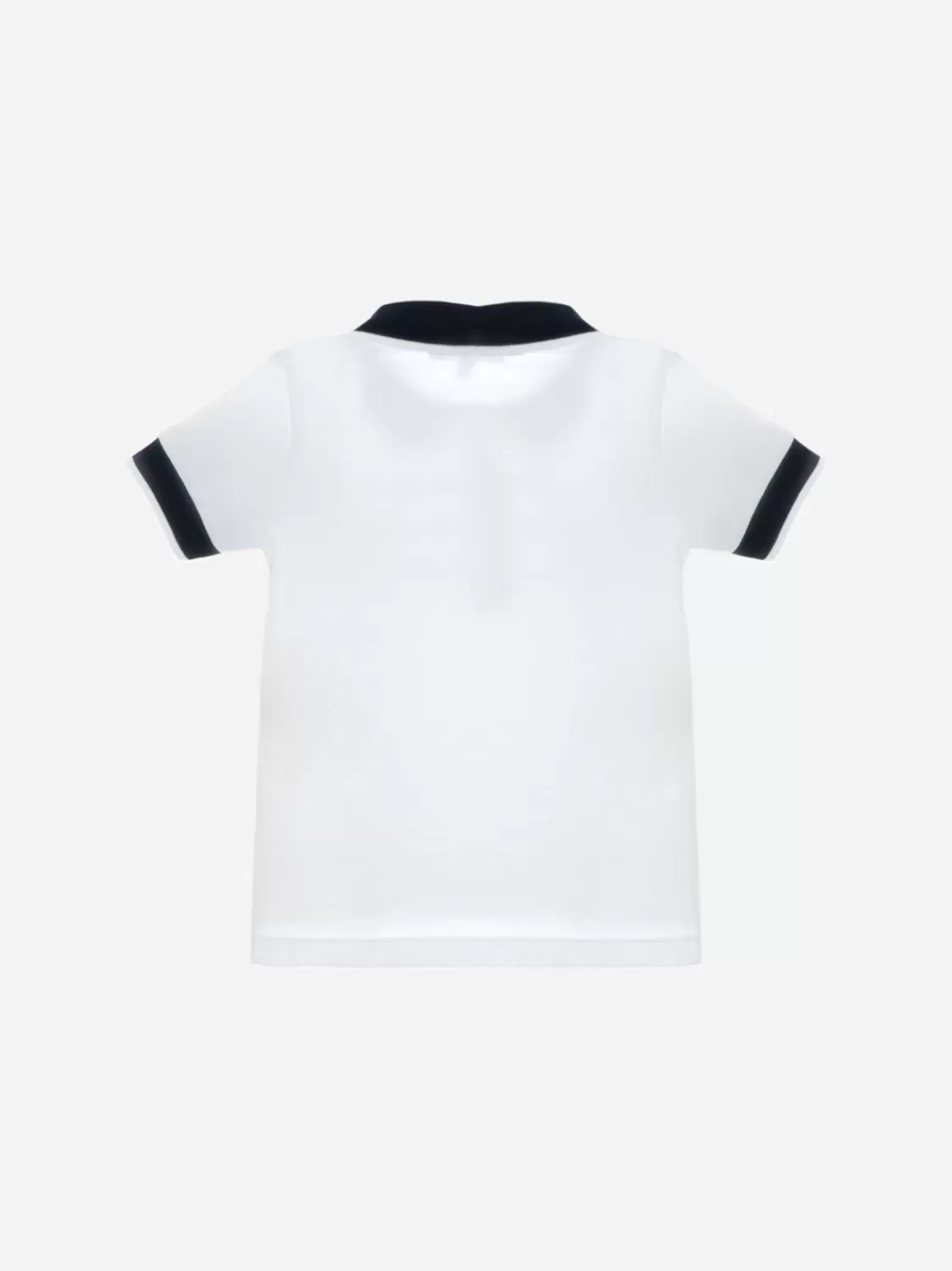 Baby Patachou Witte Polo Voor Jongens In Jersey