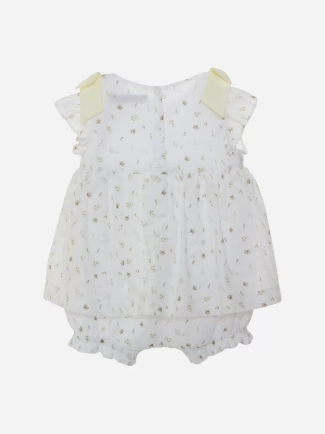Baby Patachou Witte Romper Met Exclusieve Print