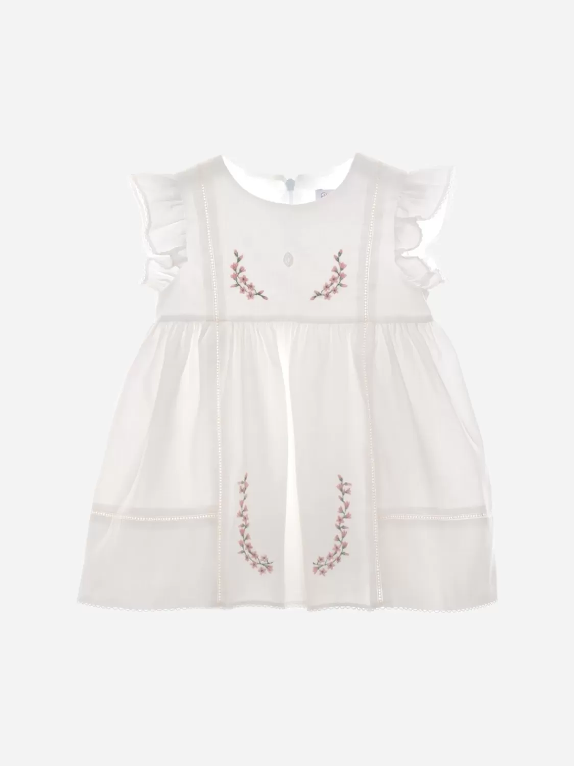 Baby Patachou Witte Satijnen Jurk