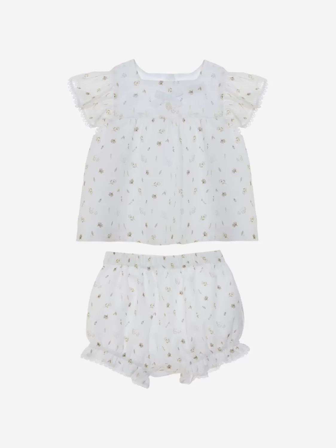 Baby Patachou Witte Set Met Exclusieve Print