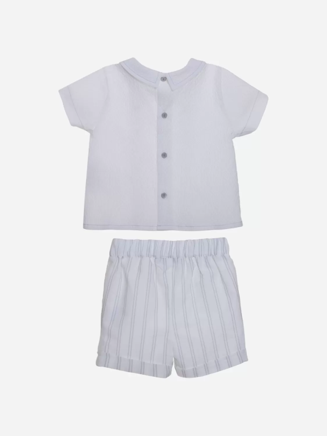 Baby Patachou Witte Strepen Babyjongen Set